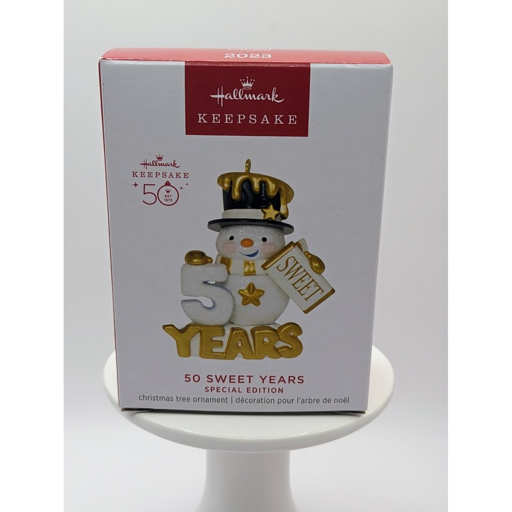 2023 Hallmark Ornament ~50‎ Sweet Years Special Edition Snowman 50th Anniversary